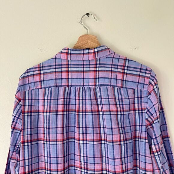 Talbots Plaid Button Down Shirt Long Sleeve Size Large - Picture 4 of 6